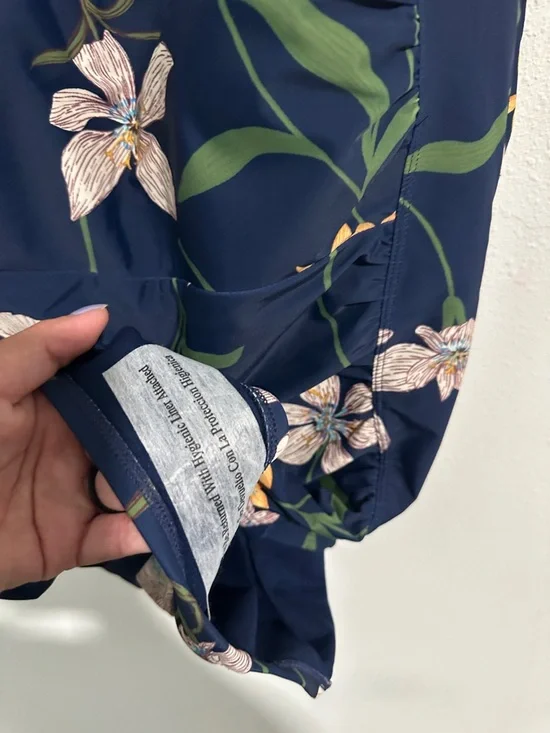 Women’s Shirred Square Neck Full Coverage Tummy Control One Piece Swimsuit - Picture 5 of 7